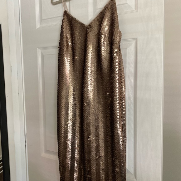 j crew gold sequin dress J.Crew Collection Women's Sequin Gold Silver Dress Size 2